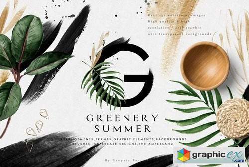 Greenery Summer Design Set