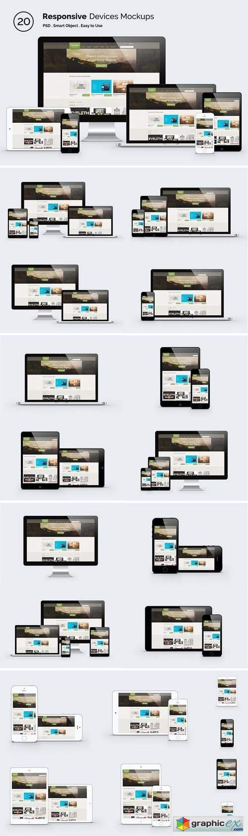 Responsive Screen Mockup Devices