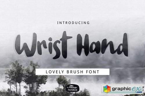 Wrist Hand Brush Font