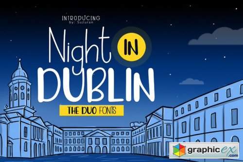 Night in Dublin Font Family - 2 Fonts