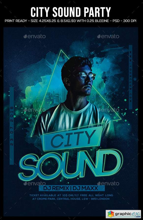 City Sound Party Flyer