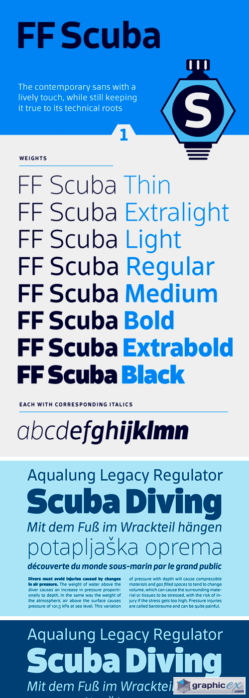 FF Scuba Font Family
