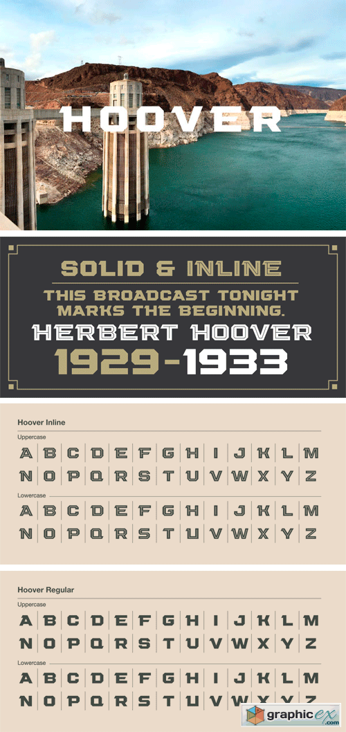 Hoover - Wide Typeface