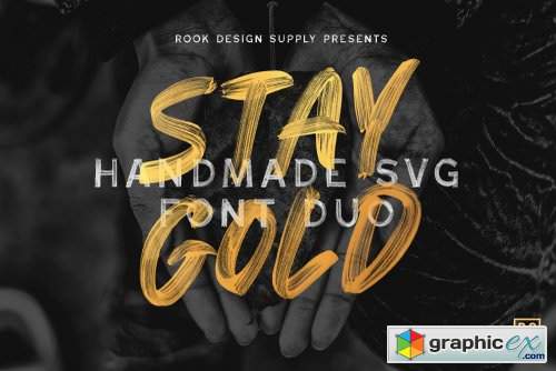 Stay Gold SVG Font Duo