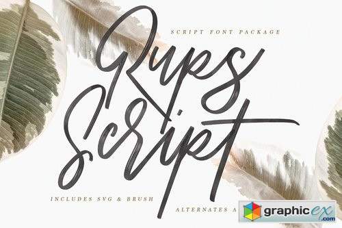Rups Script - SVG Font