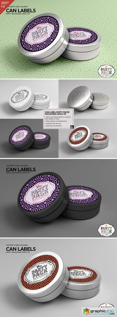 Can Label Packaging Mockup