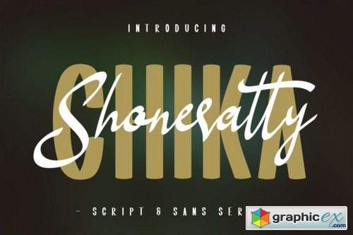 Shoneratty Chika Font Family - 2 Fonts