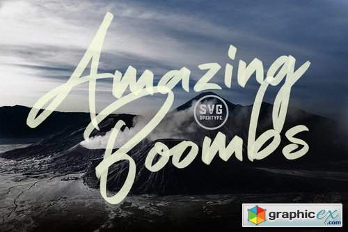 Amazing Boombs SVG font