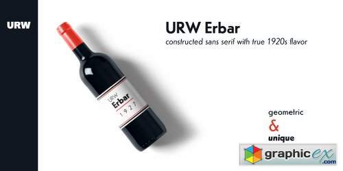 URW Erbar Font Family - 7 Fonts