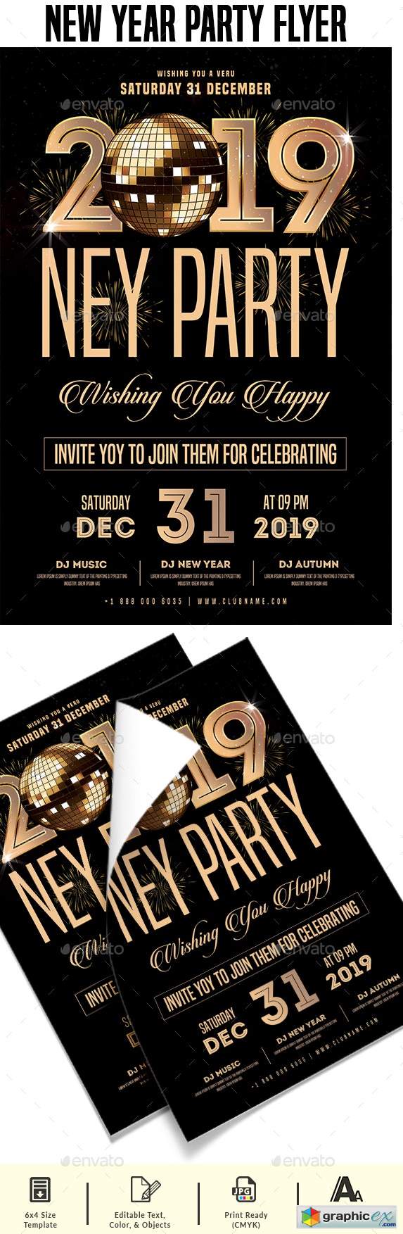 New Year Party Flyer 22710042