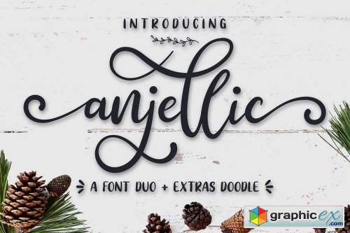 Anjellic // Font Duo & Extras