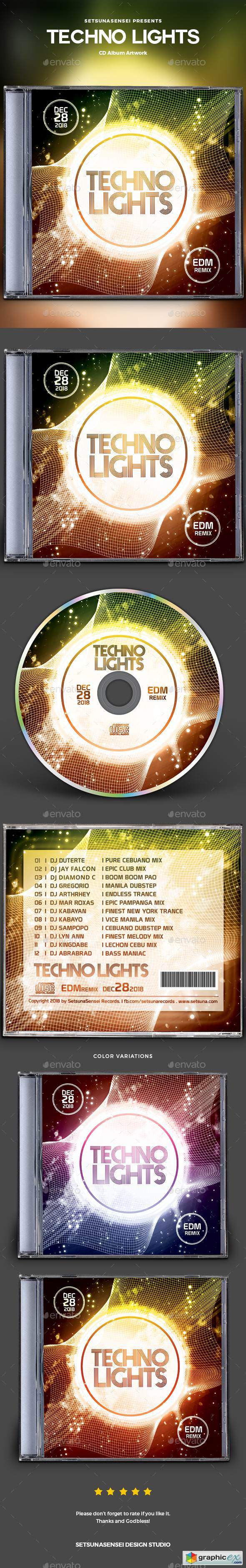 Techno Lights CD Album Artwork