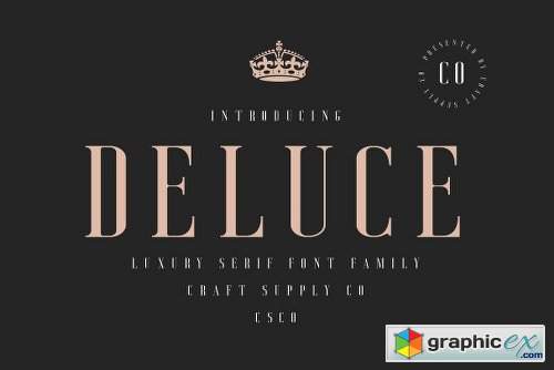 Deluce - Luxury Serif Font