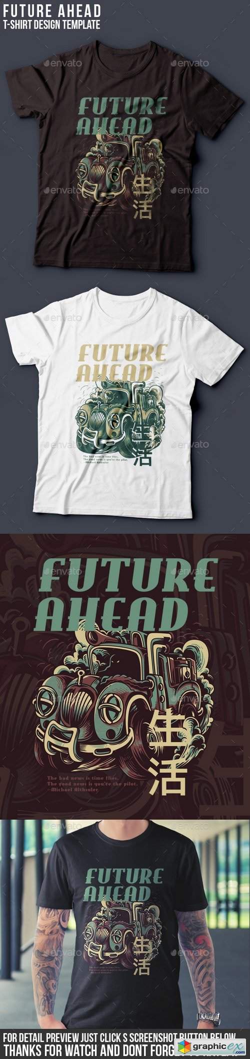 Future Ahead T-Shirt Design