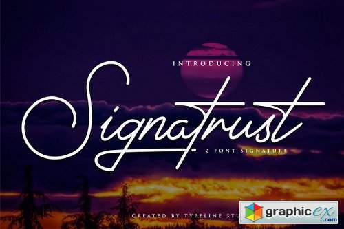 Signatrust / 2 Elegant Font