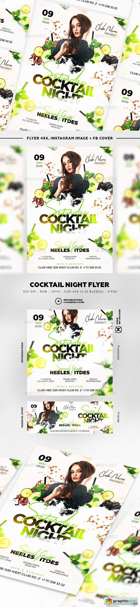 Cocktail Night Flyer