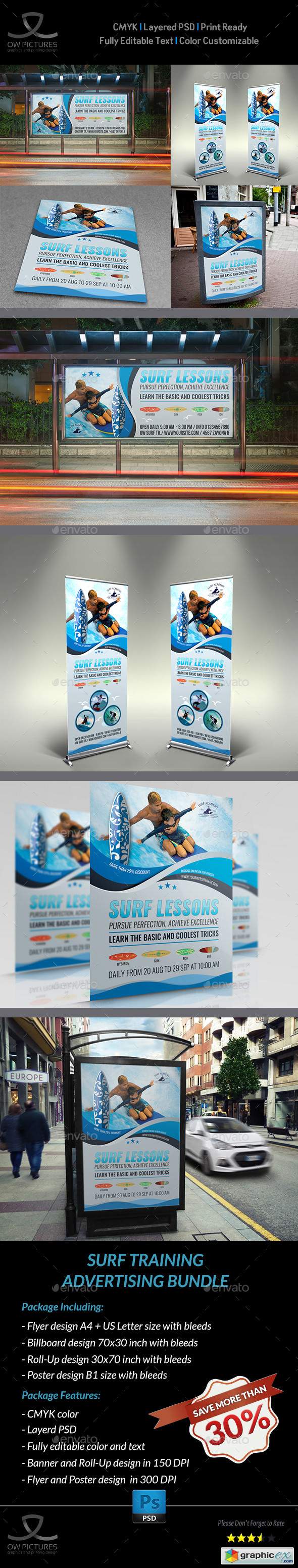 Surf Sport Training Advertising Bundle 