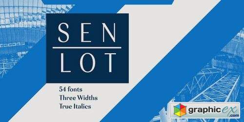 Senlot Font Family - 54 Fonts