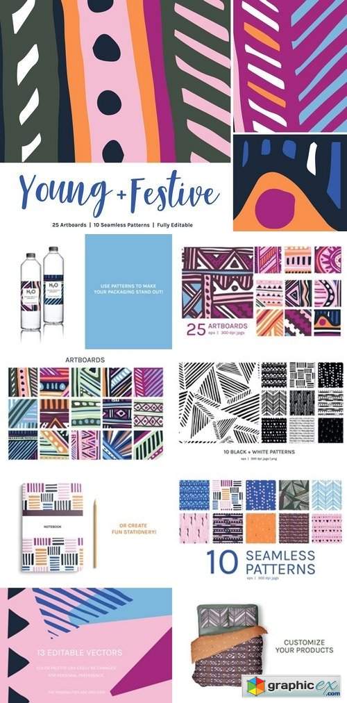 Young Festive | Artboards + Patterns