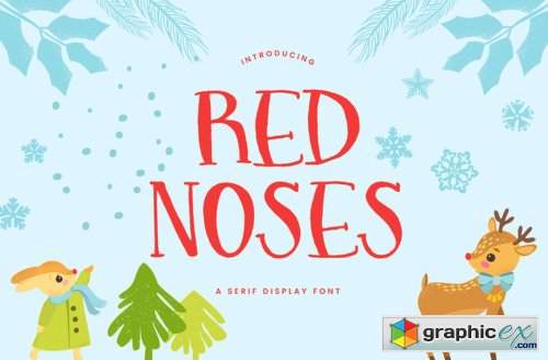 Red Noses Font Family