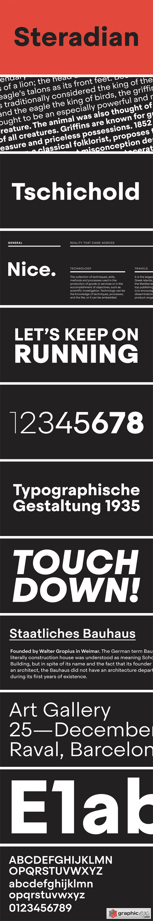Steradian Font Family