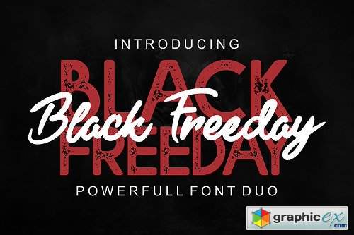 Black Freeday Font Family - 2 Fonts