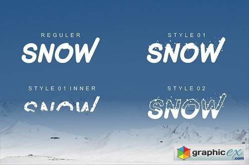 Under The Snow - 4 Fonts