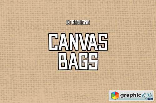 Canvas Bags Font