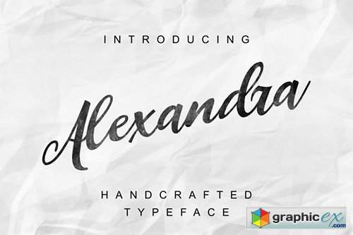 Alexandra handcrafted script font