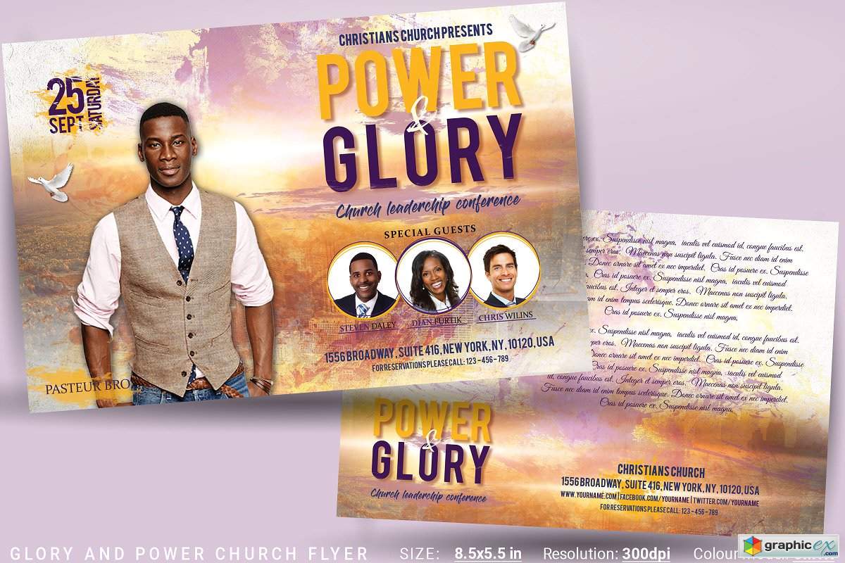 Glory And Power Church Flyer