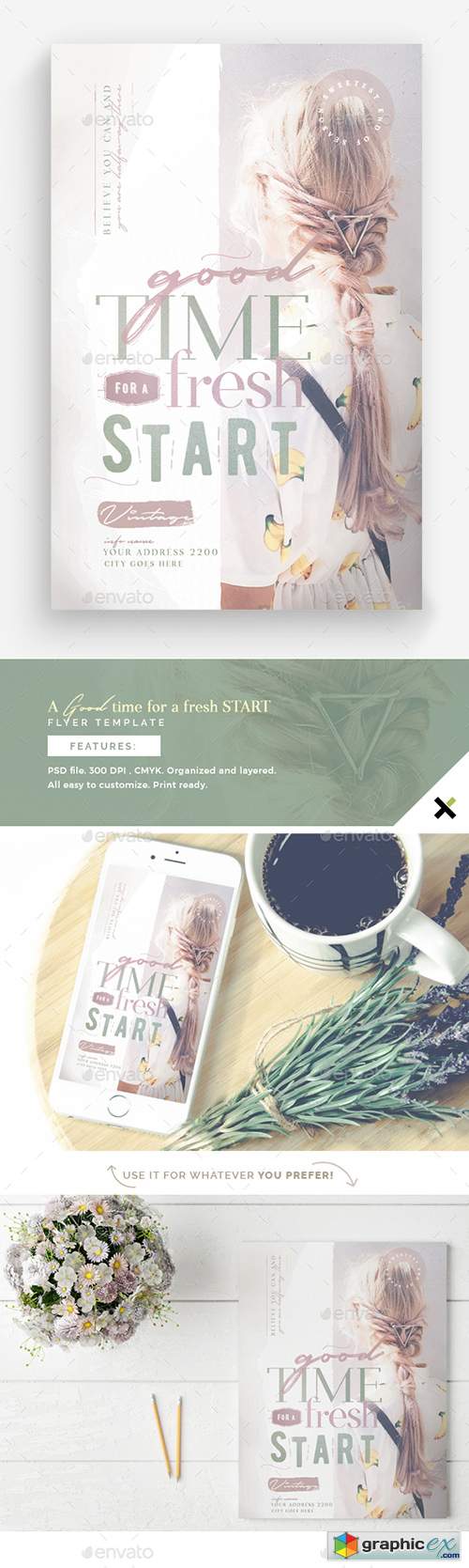 A Good Time For A Fresh Start Flyer Template