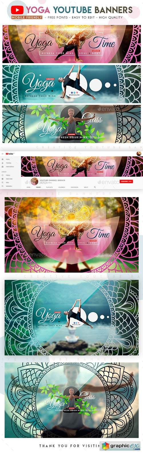 Yoga YouTube Banners