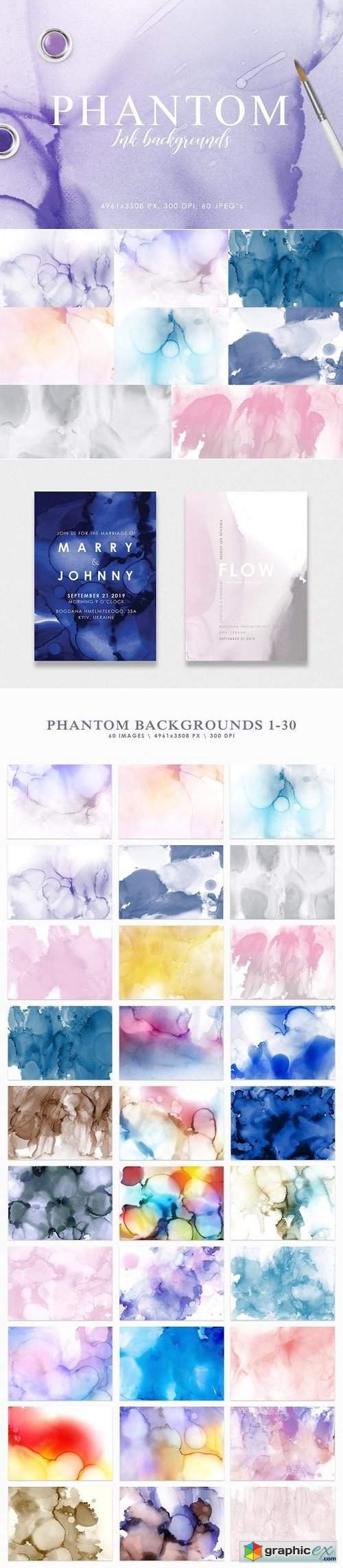 Phantom Ink Backgrounds