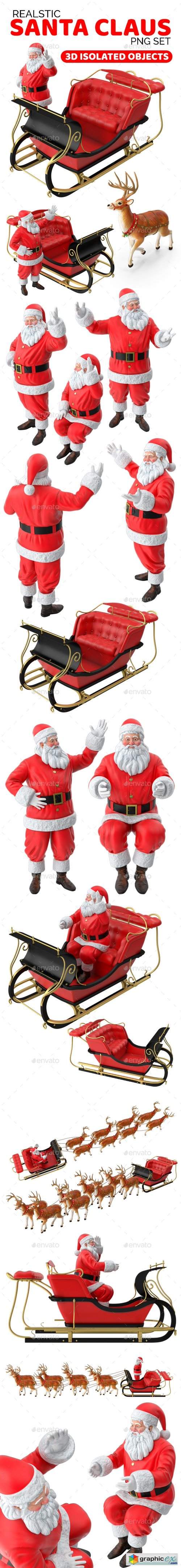 3D Realistic Santa Claus Pack