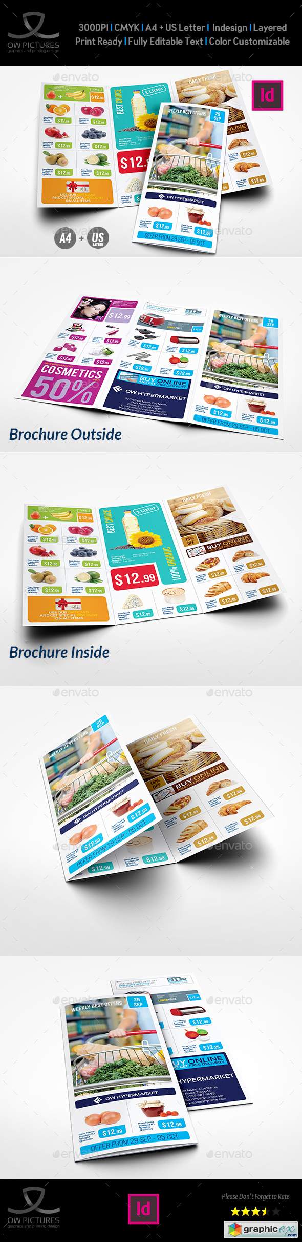 Supermarket Products Tri-Fold Catalog Brochure Vol5