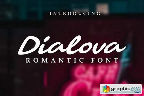 Dialova Slant Font