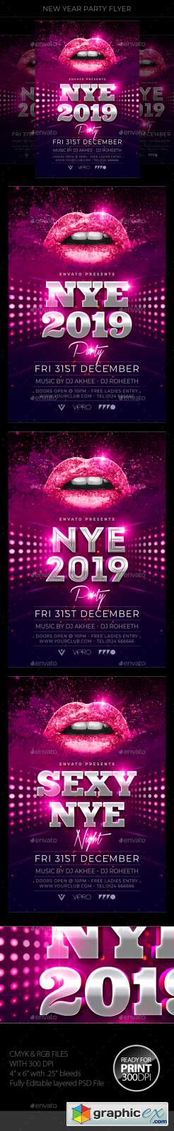 New Year Party Flyer 22799379