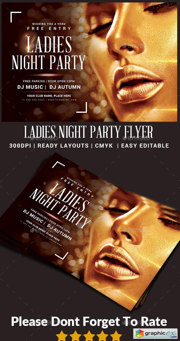 Ladies Night Party Flyer 22871346