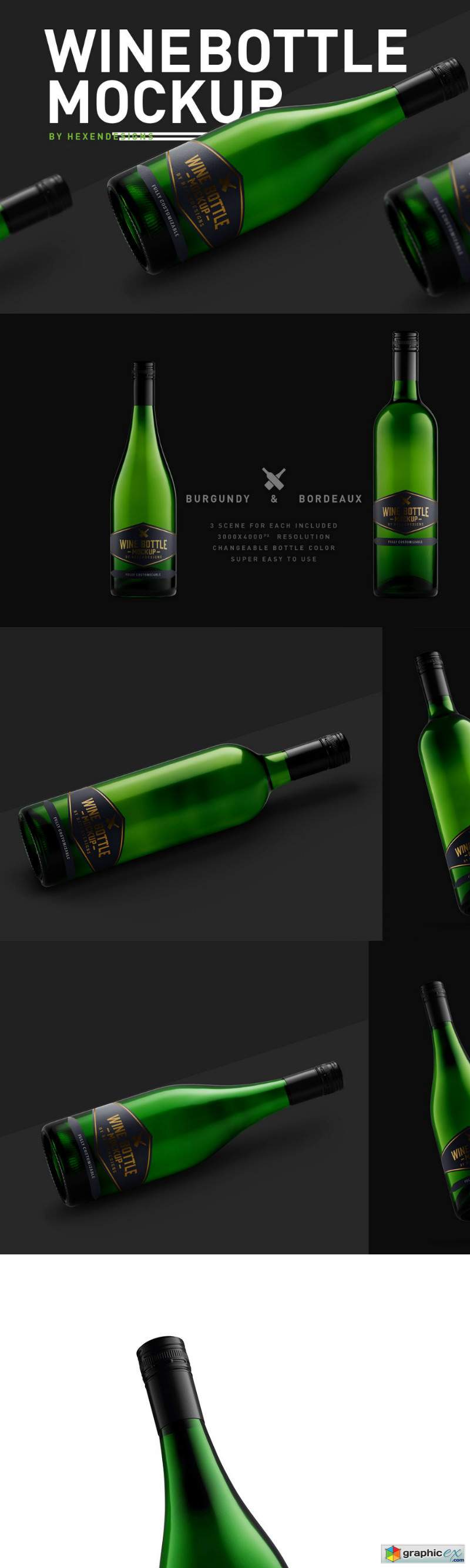 Wine Bottle Mockup 3207209