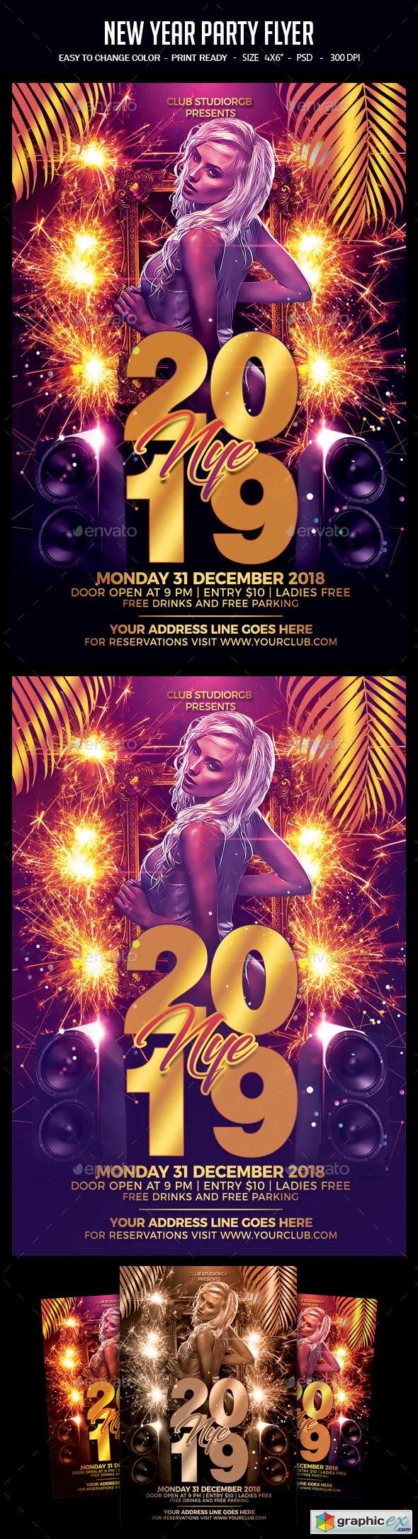 New Year Party Flyer 22878168