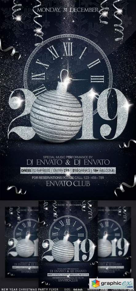 New Year Christmas Party Flyer 3213293