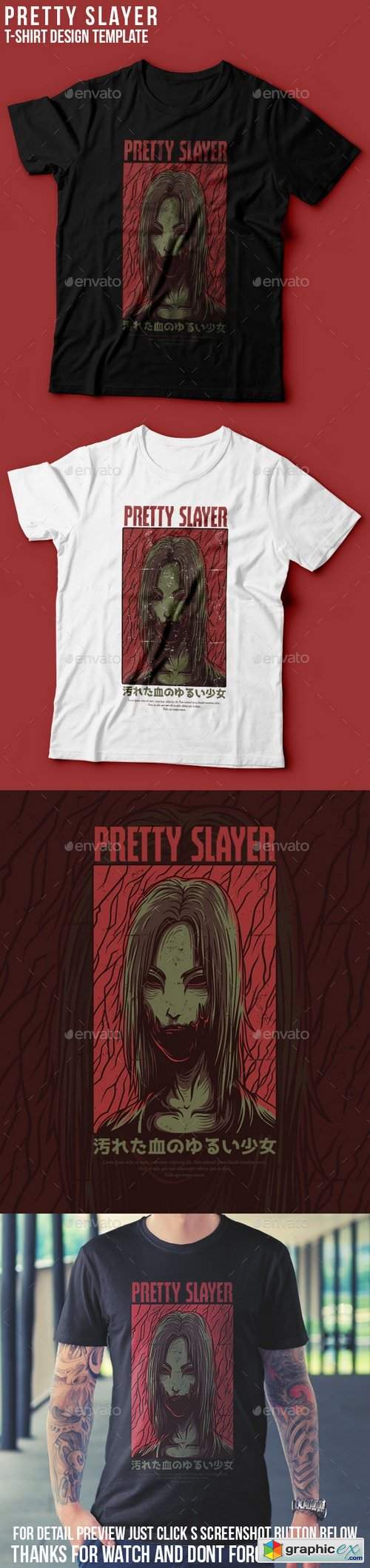 Pretty Slayer T-Shirt Design