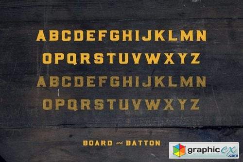 Board & Batton Font