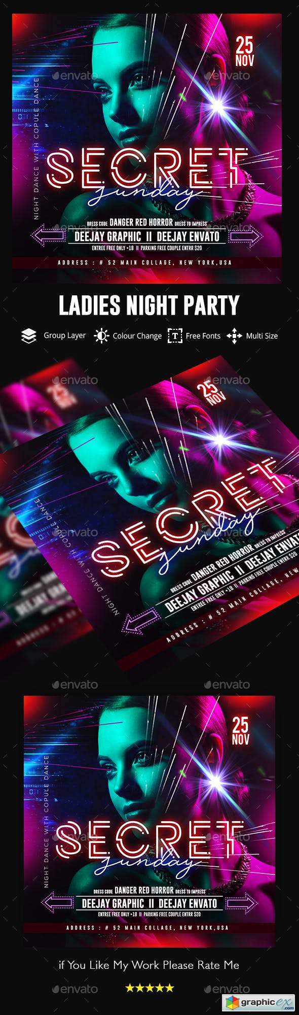 Nights Flyer Template
