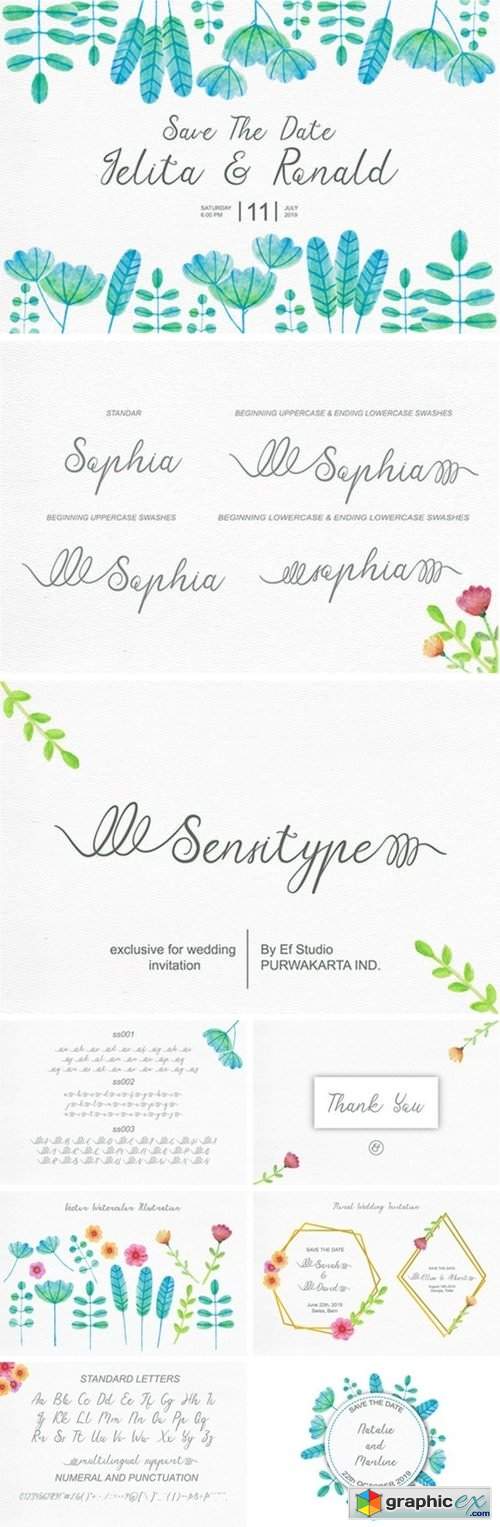 Sensitype - Wedding Font