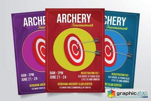 Archery Tournament Flyer Template