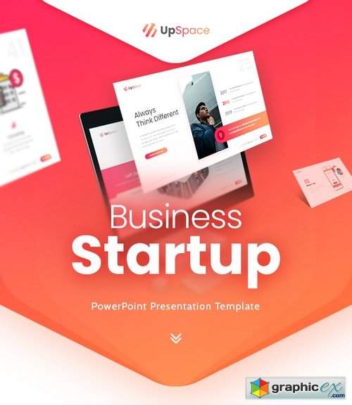 UpSpace Business Startup PowerPoint Presentation Template
