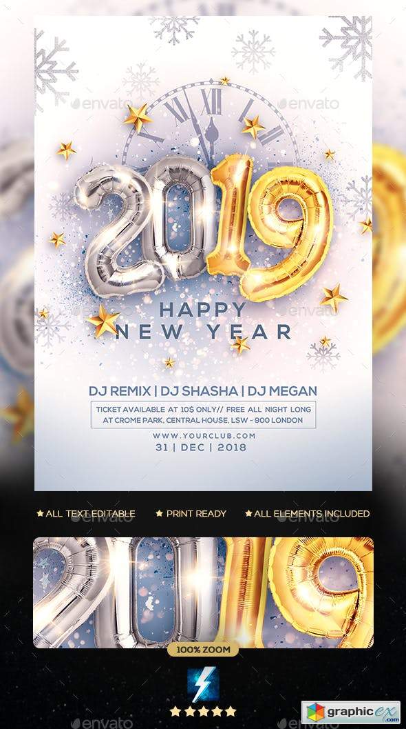 New Year Party Flyer 23040197