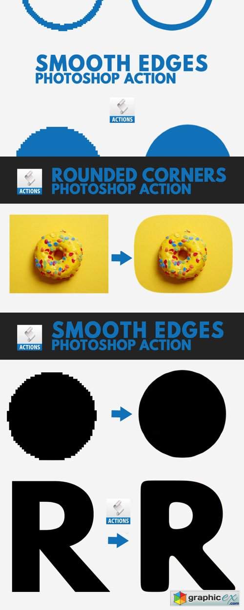 Smooth Edges Action for Photoshop