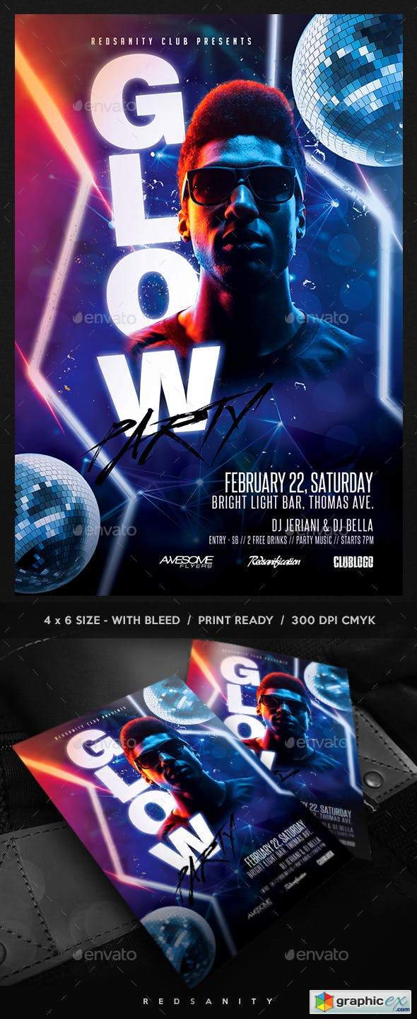 Glow Party Flyer 22968050